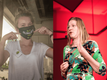 Foto: Egmond Dobbelaere en TedXLeuvenn